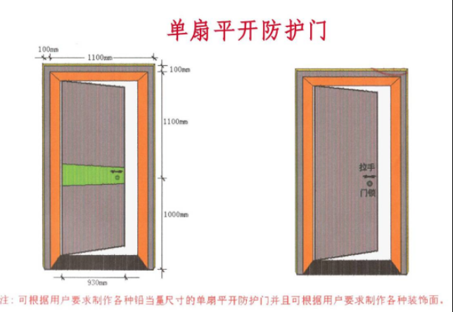 日照2mmpb防护铅门